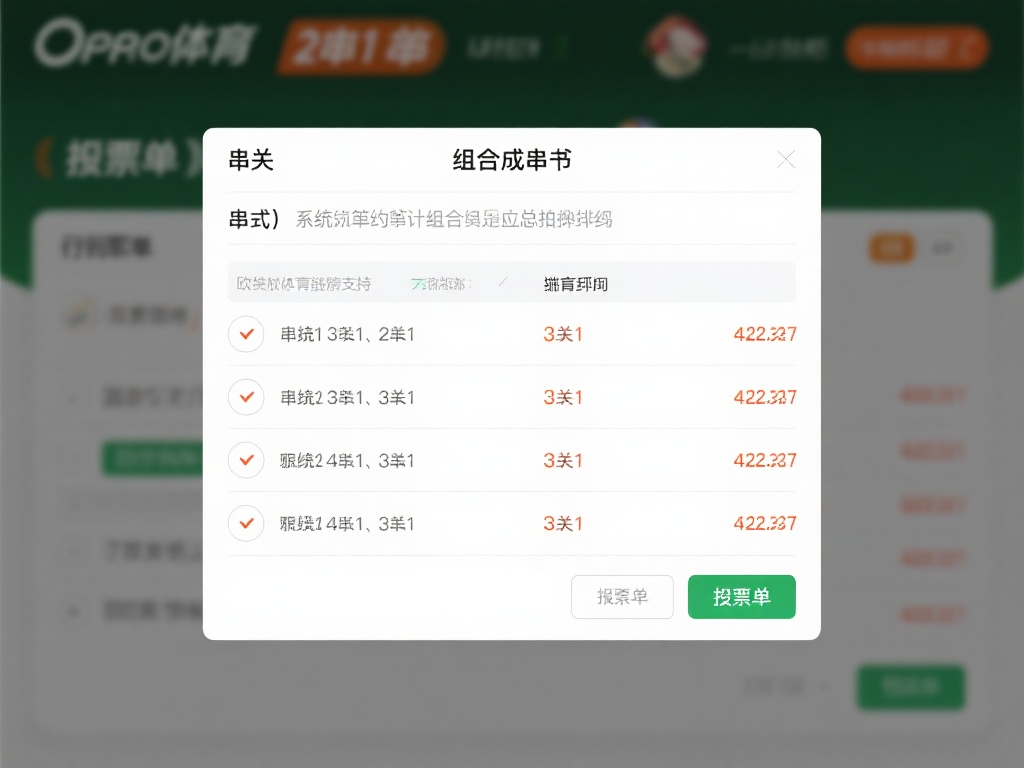组合成串关
在投注单中，勾选“串关”模式，系统会